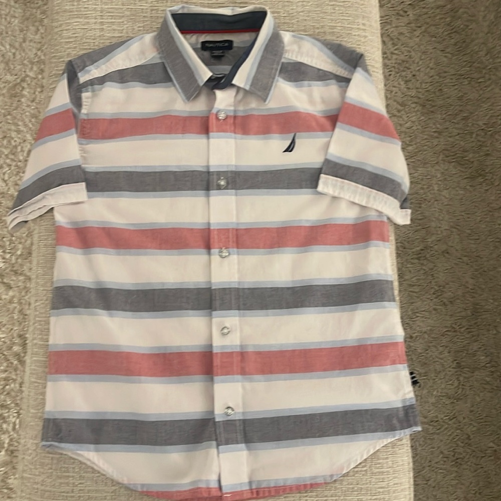 Nautica Button Down Shirt Size M (10/12)